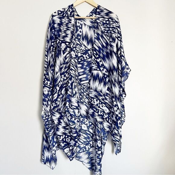 Michael Stars Ruana ikat shawl wrap - Picture 1 of 7